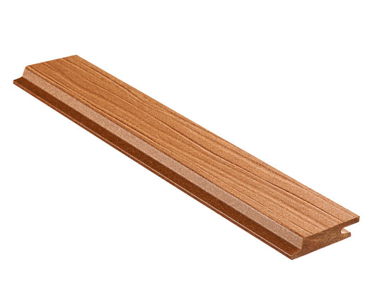 18x70 mm NATURinFORM WPC Fassadenprofil, "Die Gestaltende Exklusiv small", Bernsteinbraun, einseitig geprägt, matt, Deckmaß: 66mm