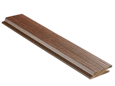 18×70mm NATURinFORM WPC Fassadenprofil, "Die Gestaltende Exklusiv small", Kastanienbraun, einseitig geprägt, matt, Deckmaß: 66mm