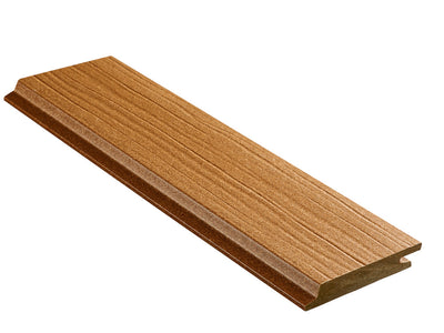 18×103mm NATURinFORM WPC Fassadenprofil, "Die Gestaltende Exklusiv XL", Lehm, einseitig geprägt, matt, Deckmaß: 99mm