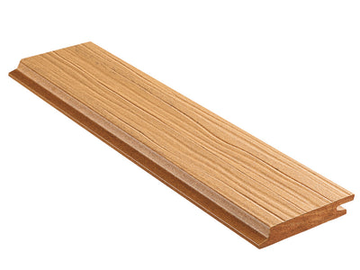 18×103mm NATURinFORM WPC Fassadenprofil, "Die Gestaltende Exklusiv XL", Eichenbraun, einseitig geprägt, matt, Deckmaß: 99mm