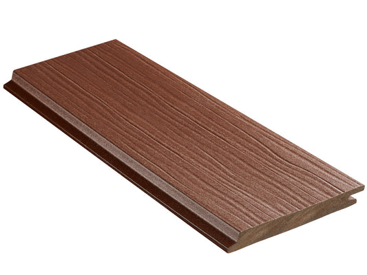 18x152 mm NATURinFORM WPC Fassadenprofil, "Die Gestaltende Exklusiv XXL", Tabak, einseitig geprägt, matt, Deckmaß: 148mm