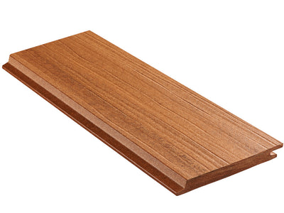 18×152mm NATURinFORM WPC Fassadenprofil, "Die Gestaltende Exklusiv XXL", Bernsteinbraun, einseitig geprägt, matt, Deckmaß: 148mm