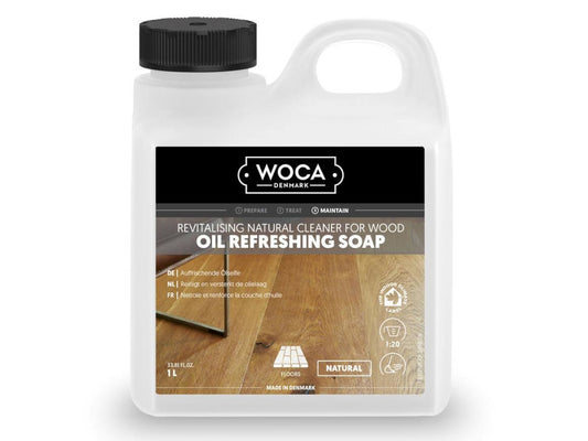 WOCA Öl-Refresher natur, 1,0 L, zur regelmäßigen Reinigung von naturgeölten Holzoberflächen