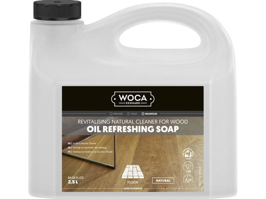 WOCA Öl-Refresher natur, 2,5 L, zur regelmäßigen Reinigung von naturgeölten Holzoberflächen
