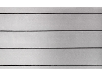KAHRS WPC Zaunfeld-Set "Lübeck", grau, 12 Zaunbretter 20×161mm, inkl. Alustart- & Endleiste in anthrazitbraun + Fixierun
