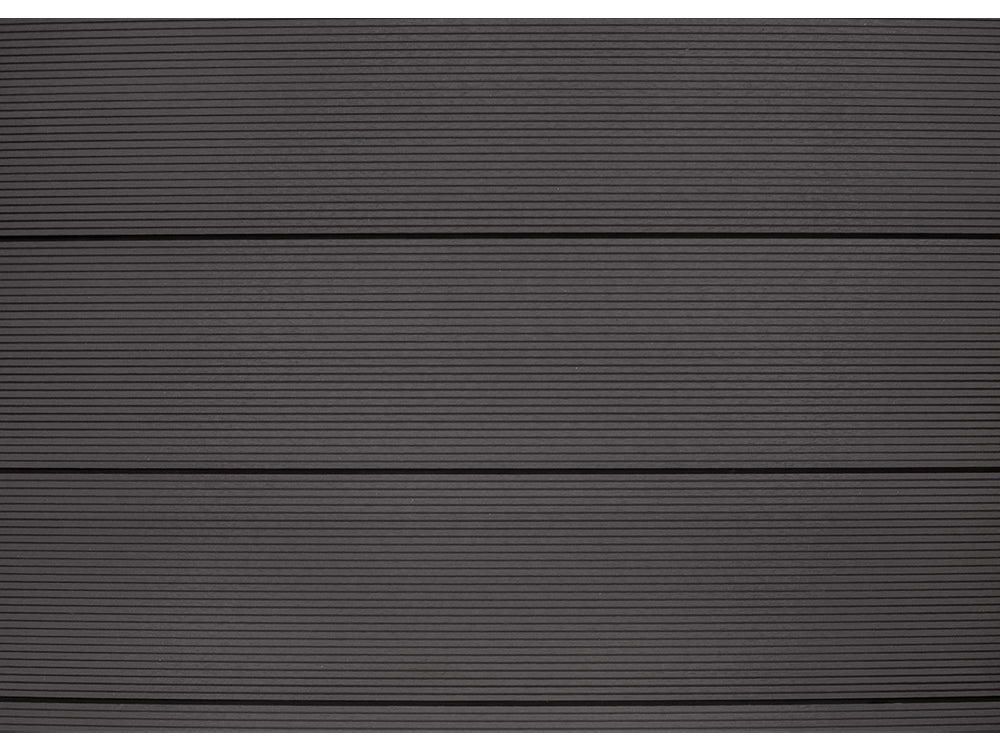 KAHRS WPC Zaunfeld-Set "Lübeck XL", anthrazit, 6 Zaunbretter 20×307mm, inkl. Alustart- & Endleiste in anthrazitbraun + F