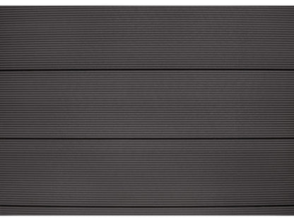 KAHRS WPC Zaunfeld-Set "Lübeck XL", anthrazit, 6 Zaunbretter 20×307mm, inkl. Alustart- & Endleiste in silber + Fixierung
