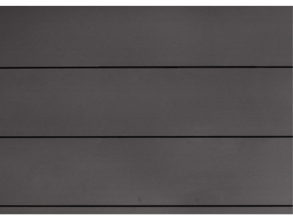 KAHRS WPC Zaunfeld-Set "Lübeck XL", anthrazit, 6 Zaunbretter 20×307mm, inkl. Alustart- & Endleiste in silber + Fixierung