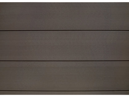 KAHRS WPC Zaunfeld-Set "Lübeck XL", braun, 6 Zaunbretter 20×307mm, inkl. Alustart- & Endleiste in anthrazitbraun + Fixie