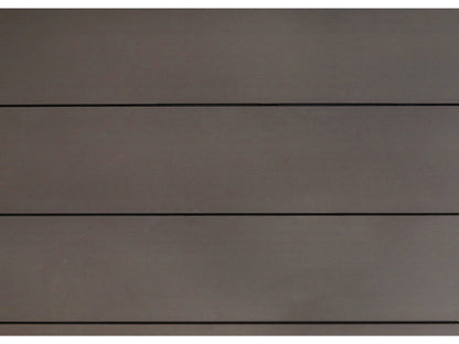 KAHRS WPC Zaunfeld-Set "Lübeck XL", braun, 6 Zaunbretter 20×307mm, inkl. Alustart- & Endleiste in anthrazitbraun + Fixie