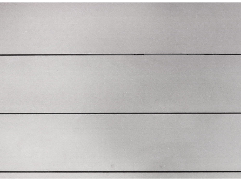 KAHRS WPC Zaunfeld-Set "Lübeck XL", grau, 6 Zaunbretter 20×307mm, inkl. Alustart- & Endleiste in anthrazitbraun + Fixier