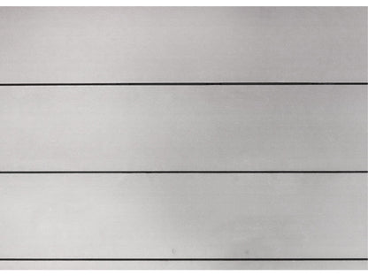 KAHRS WPC Zaunfeld-Set "Lübeck XL", grau, 6 Zaunbretter 20×307mm, inkl. Alustart- & Endleiste in silber + Fixierungsstan