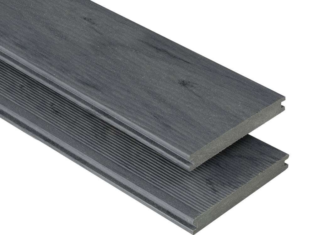 20x145 mm Kovalex® WPC-Massivdiele, Struktur/fein, Räuchereiche, mattiert, Vollprofil Längen: 1,00 bis 6,00m