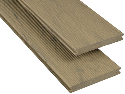 20×145mm Kovalex® WPC-Massivdiele, Struktur/fein, Samtesche, mattiert, Vollprofil
