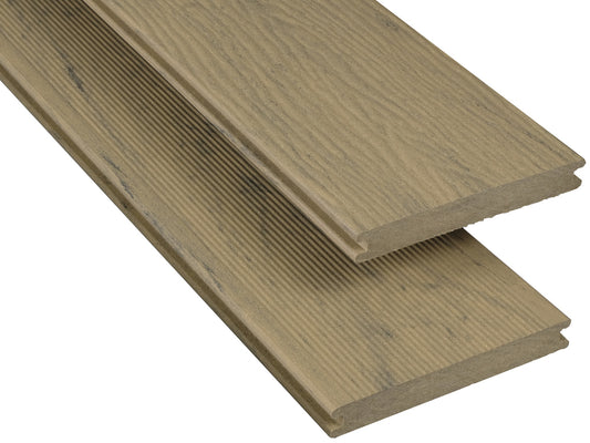 20x145 mm Kovalex® WPC-Massivdiele, Struktur/fein, Samtesche, mattiert, Vollprofil Längen: 1,00 bis 6,00m