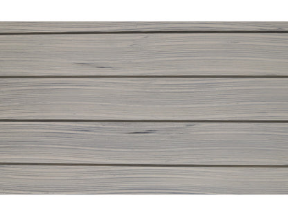 KAHRS WPC Zaunfeld-Set "Berlin", steingrau, 12 Zaunbretter 20×161mm, inkl. Alustart- & Endleiste in silber + Fixierungss