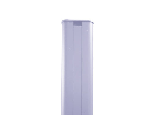 KAHRS WPC Zaunpfostenset 80×80mm, silber Alu, Länge 1,85m, inkl. Kappe + 3 Abdeckleisten