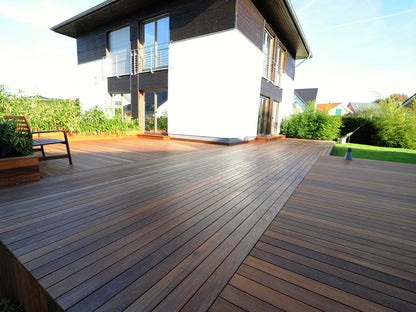 Ipe Terrassendielen, 19x85 mm, KD, glatt/glatt, aus Bolivien, *Sortierausschuss*