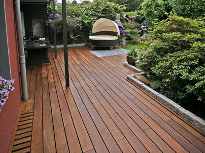 Ipe Terrassendielen, 19x85 mm, KD, glatt/glatt, aus Bolivien, *Sortierausschuss*