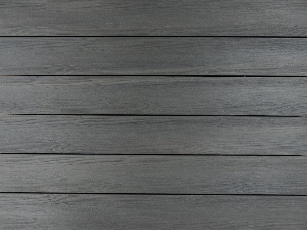 KAHRS BPC Terrassendielen, 20x140 mm, Massiv, Medium Grey, strukturiert, co-extrudiert