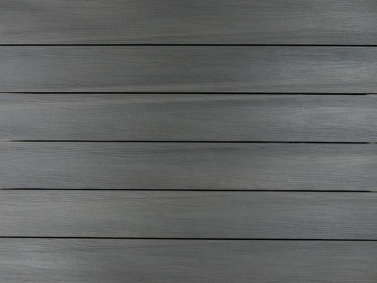KAHRS BPC Terrassendielen, 20x140 mm, Massiv, Medium Grey, strukturiert, co-extrudiert