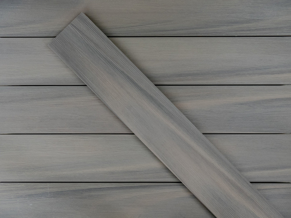 KAHRS BPC Terrassendielen, 20x210 mm, Massiv XL, Silver gum, strukturiert, co-extrudiert