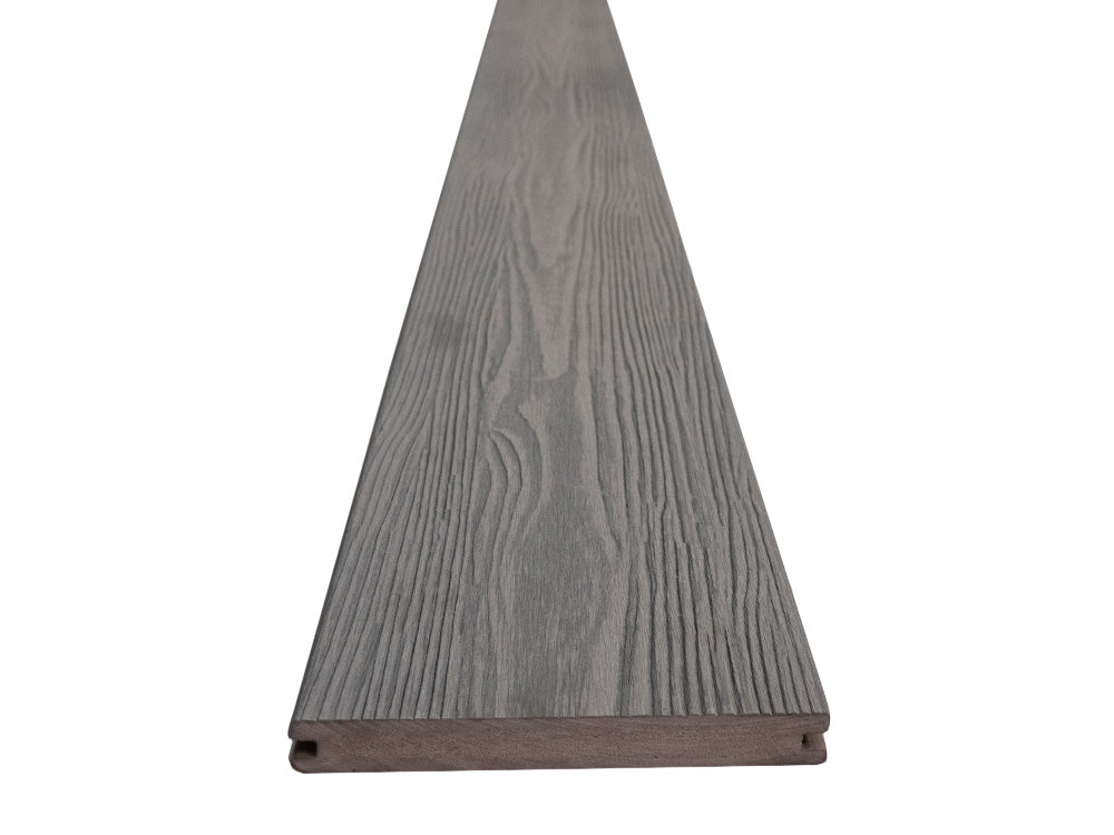 KAHRS BPC Terrassendielen, 20×210mm, Massiv XL, Medium Grey, fein/strukturiert, co-extrudiert