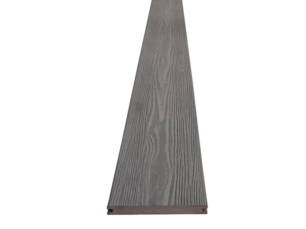 KAHRS BPC Terrassendielen, 20×210mm, Massiv XL, Medium Grey, fein/strukturiert, co-extrudiert