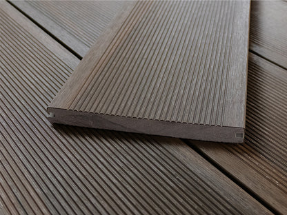 KAHRS BPC Terrassendielen, 20x210 mm, Massiv XL, Walnut, strukturiert, co-extrudiert