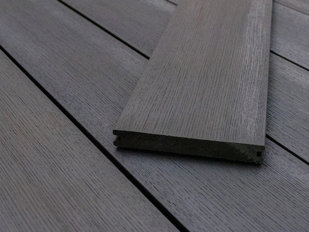 KAHRS BPC Terrassendielen, 20×136mm, Vollprofil, Silver Gum, strukturiert, coextrudiert