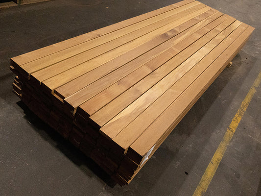 Guyana Ipe (Tanimbuca) Terrassendielen, 25x90 mm, KD, glatt/glatt – Bild 2