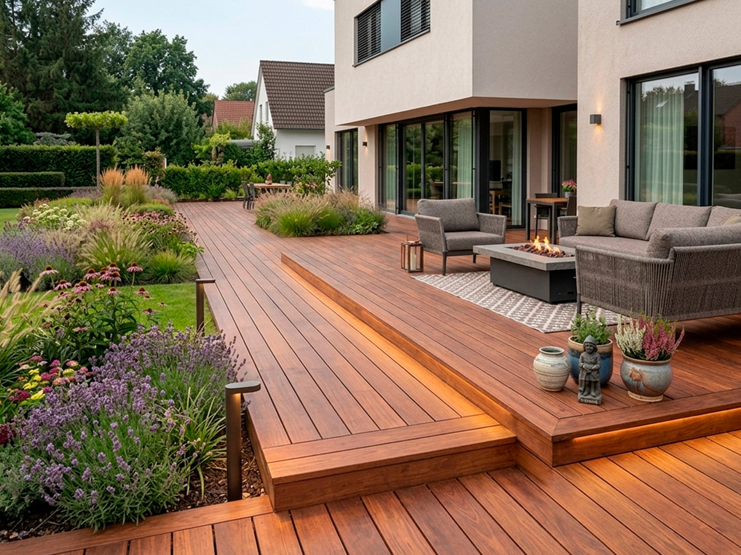 Guyana Ipe (Tanimbuca) Terrassendielen, 25x90 mm, KD, glatt/glatt