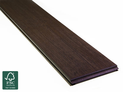 Moso-Bambus Terrassendielen, 20×137mm thermobehandelt, fein/glatt, roh, 3 Stk./Bund, seitlich genutet, stirnseitig Nut & Feder