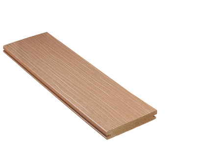 "Die Exklusive" WPC Terrassendielen, 21×140mm, Terrabraun, einseitig geprägt, matt, Vollprofil – Bild 3