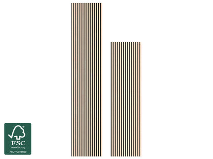 FibroTech Akustikpaneel Basic, Ash, 2440 x 605 x 22 mm (1,48 m²/Stück)