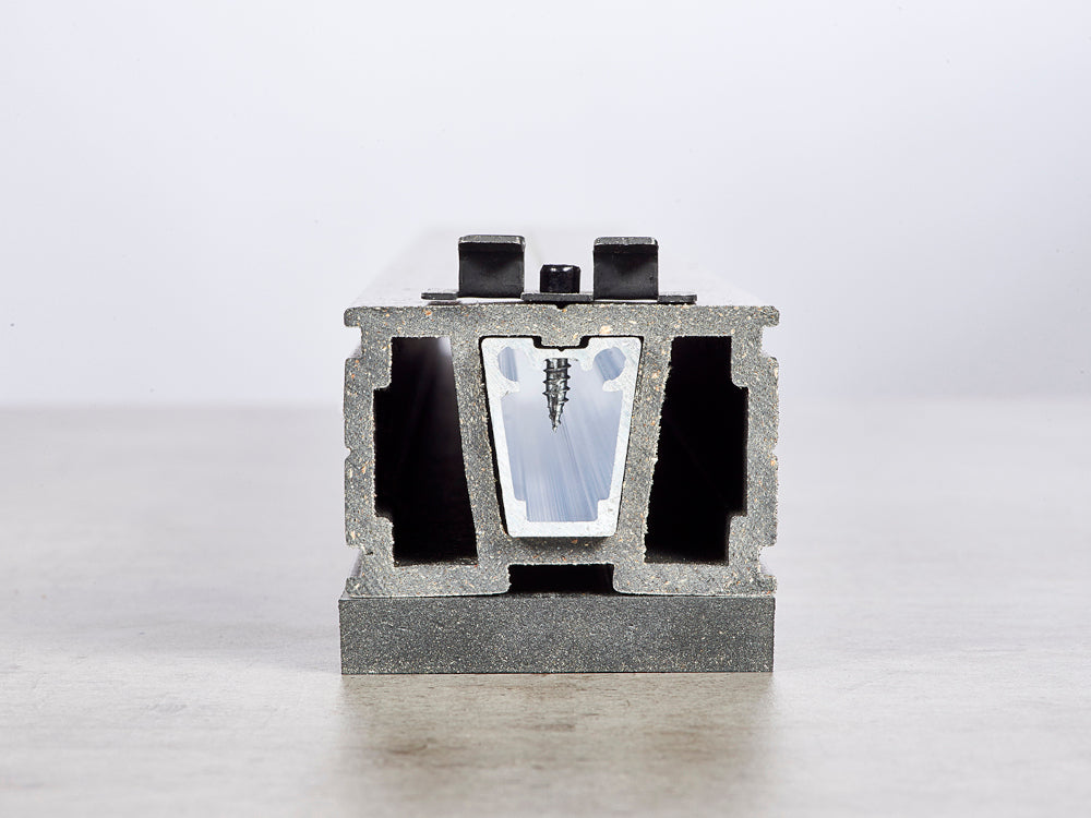 NATURinFORM Profilverstärker aus Aluminium, nur für Basisprofil WPC 2.0, Länge 4,00m