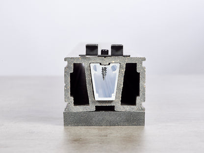 NATURinFORM Profilverstärker aus Aluminium, nur für Basisprofil WPC 2.0, Länge 4,00m
