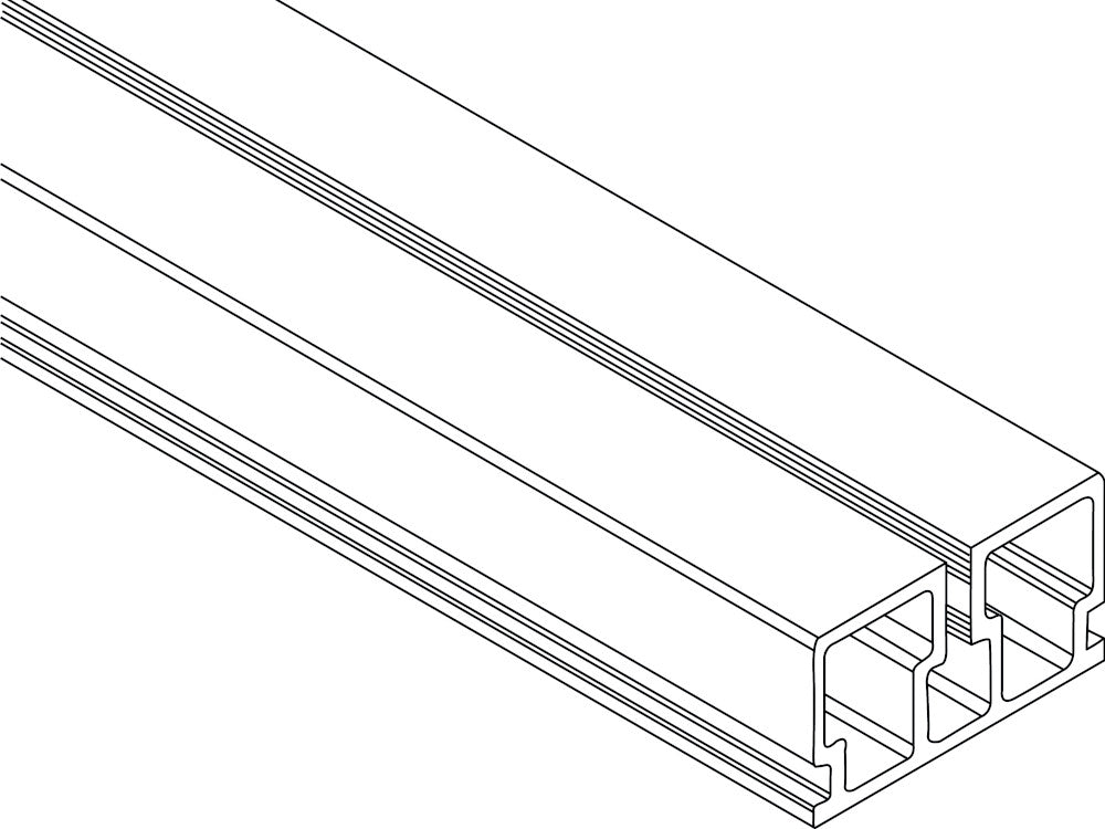 NATURinFORM Basisprofil ALU, 22,5x40 mm, Unterkonstruktion zum Klicken auf Terrassenfuß