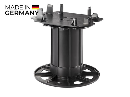 NATURinFORM Terrassenfuß XL, stufenlos verstellbar 118 - 218 mm, selbstnivellierend, 10 Stk./Karton aus Polypropylen, Grundplatte 135 mm