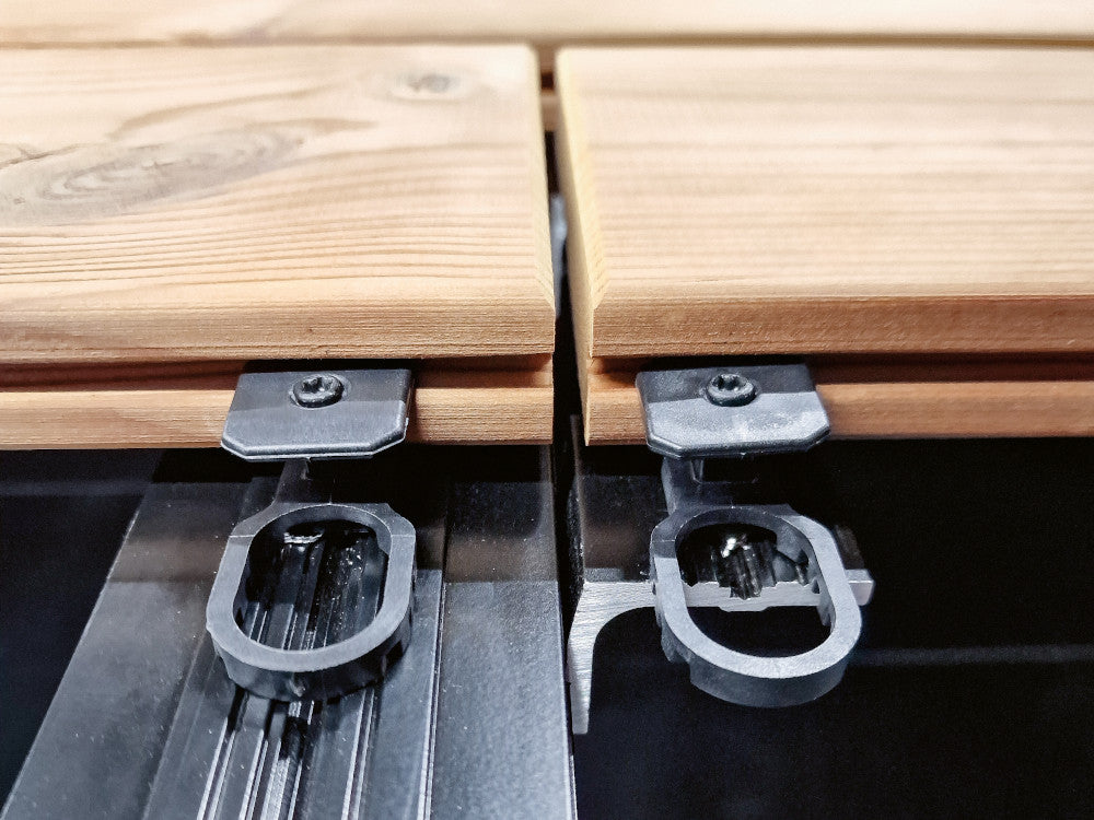 Karle & Rubner Flex-Auflage, für Dielenstoß auf der Karle & Rubner Alu-UK, 4 Stk./VE – Bild 5