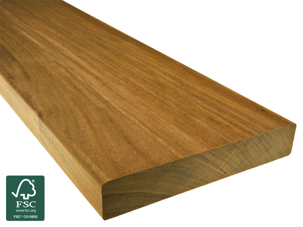 Ipe Terrassendielen, 25x140 mm, KD, glatt/glatt