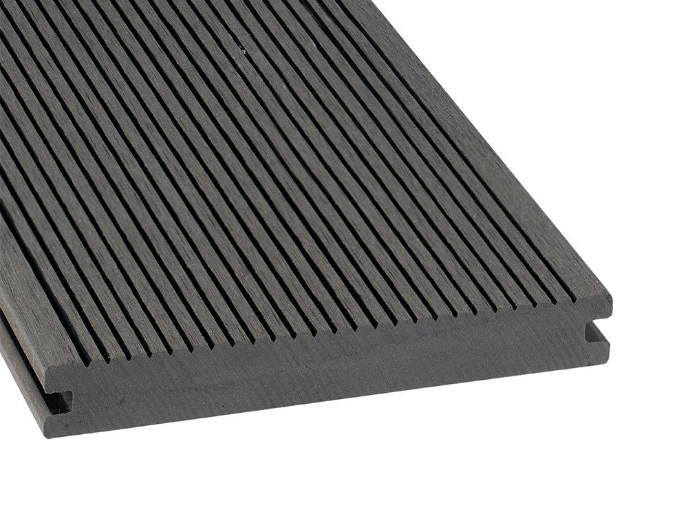 KAHRS BPC Terrassendielen LIGHT, 20×140mm, Silver cedar, geriffelt/glatt, Massiv
