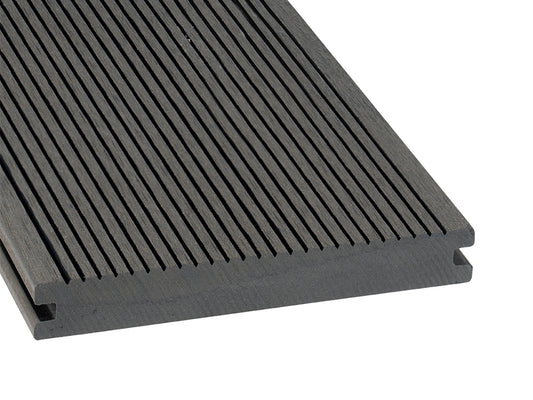 KAHRS BPC Terrassendielen LIGHT, 20×140mm, Silver cedar, geriffelt/glatt, Massiv