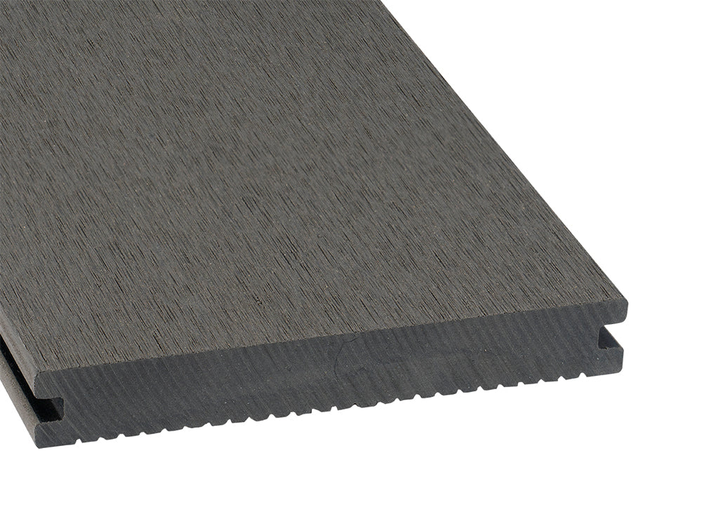 KAHRS BPC Terrassendielen LIGHT, 20×140mm, Silver cedar, geriffelt/glatt, Massiv