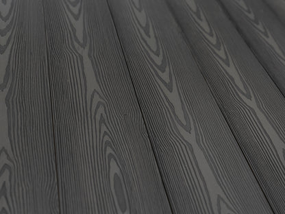 KAHRS BPC Terrassendielen, Natural Design, Massiv, 20x140 mm, Graueiche, strukturiert/gebürstet