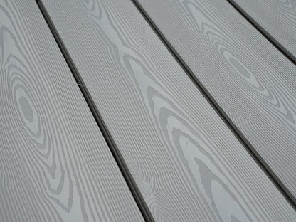 KAHRS BPC Terrassendielen, Natural Design, Massiv, 20x140 mm, Silbereiche, strukturiert/gebürstet