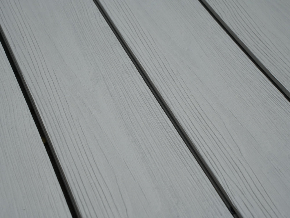 KAHRS BPC Terrassendielen, Natural Design, Massiv, 20x140 mm, Silbereiche, strukturiert/gebürstet