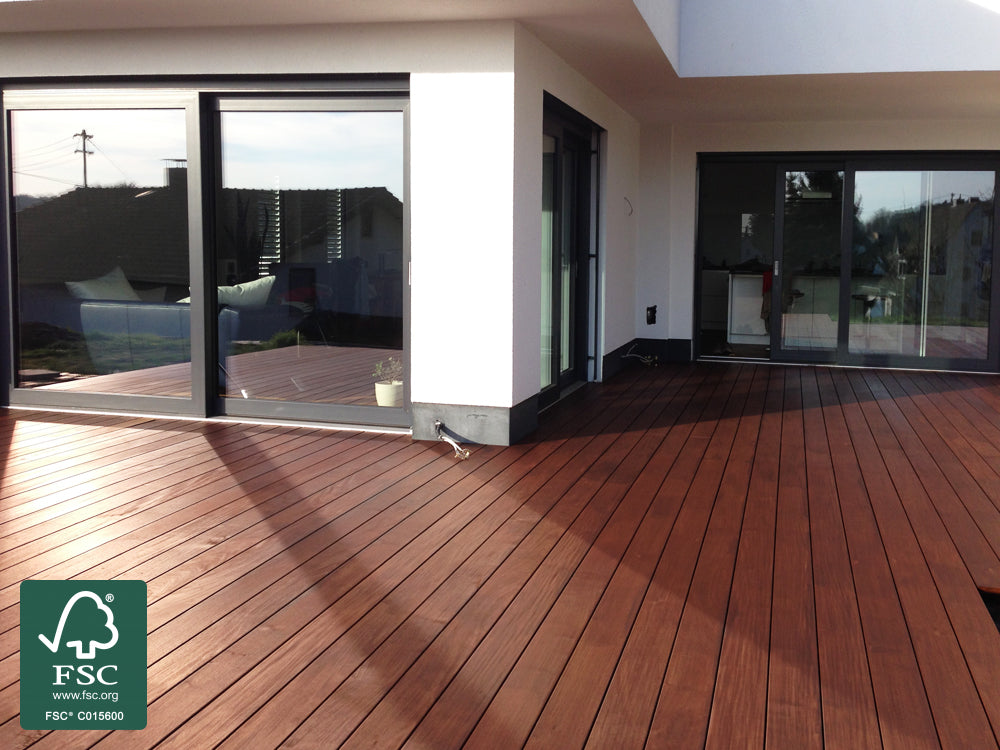 Ipe Terrassendielen, 21x143 mm, AD, glatt/glatt