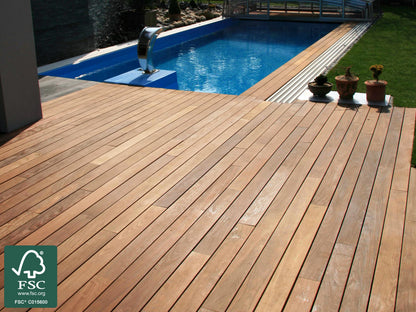 Ipe Terrassendielen, 21x143 mm, AD, glatt/glatt