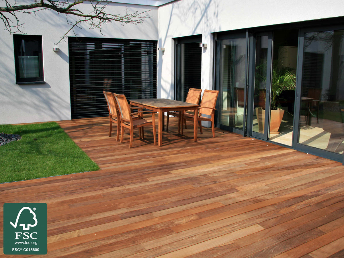 Ipe Terrassendielen, 21x143 mm, AD, glatt/glatt